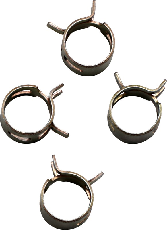 All Balls Refill Clamp Kit - Fuel Line/Band - Parallel Ear - Gold - 12 Mm - 4 Pack FS00056
