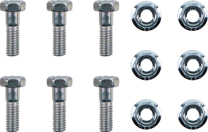 Moto-Master Bolts - Brake Rotor - Torx W/Nuts - M6 X 19 - 6-Pack 012005-PU