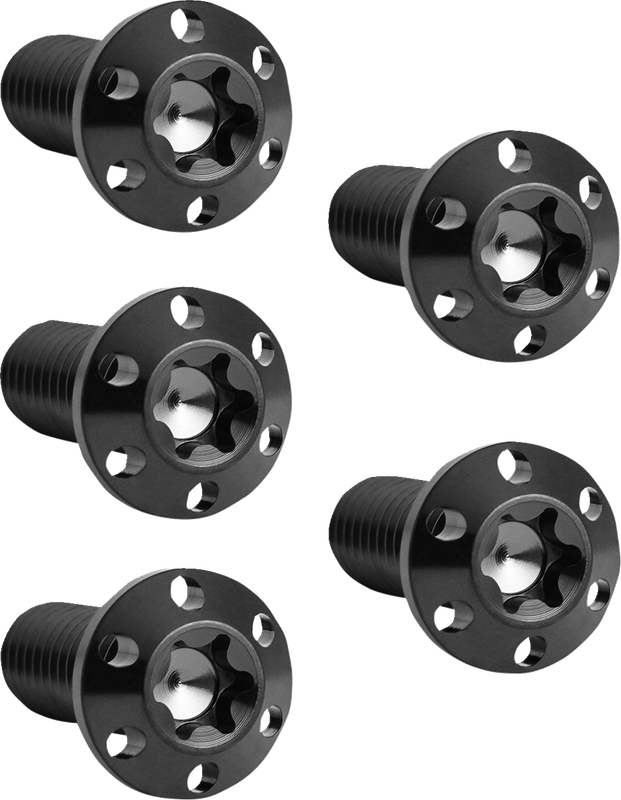 Arlen Ness Bolt Kit - Holeshot/Brake Rotor/Rear - Hub Mount - Black - 3/8-16 X 1" - 5 Pack 300-910