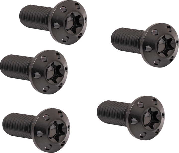 Arlen Ness Bolt Kit - Holeshot/Brake Rotor/Front - Hub Mount - Black - 5/16-18 X 7/8" - 5 Pack 300-913