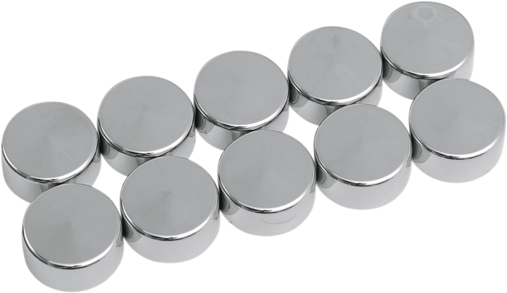 Drag Specialties Bolt Covers - Hex - 3/4" - Chrome - 10 Pack 2402-0121