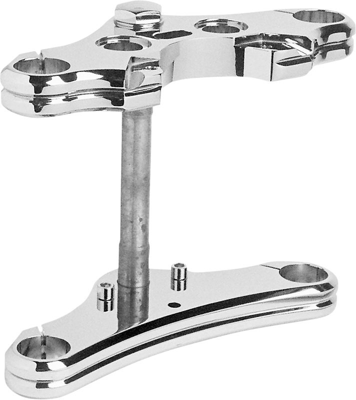 Accutronix Triple Tree Conversion Kit - 39 Mm - Chrome - Raked - Fxd - '00-'03 TWD39-EHLCK2