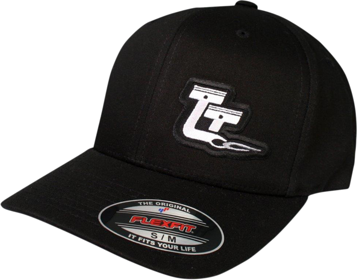Throttle Threads Throttle Threads Curved Bill Hat - Black - Small/Medium TT446H51BKSM