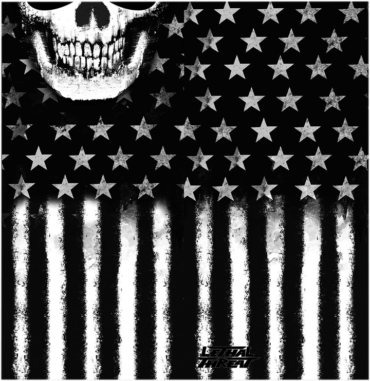 Lethal Threat Neck Scarf - America Skull NS90805