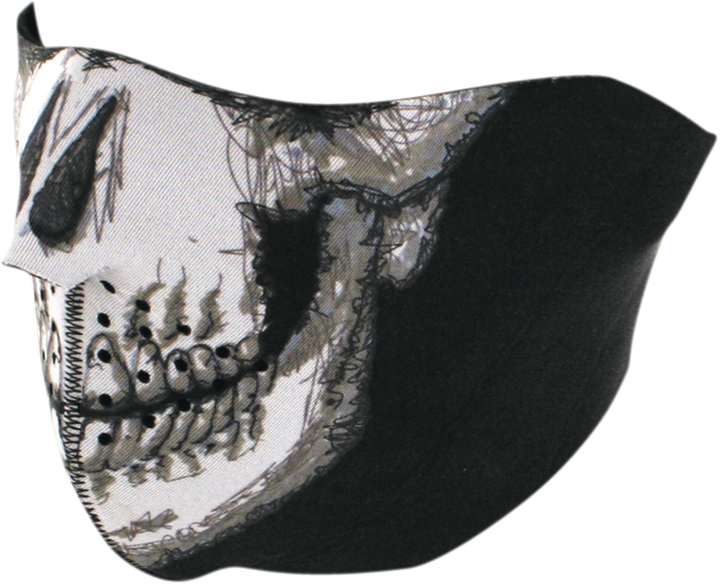 Zan Headgear Half Mask - Skull Face WNFM002H