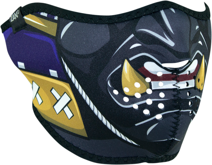 Zan Headgear Neoprene Half Mask - Samurai WNFM027H