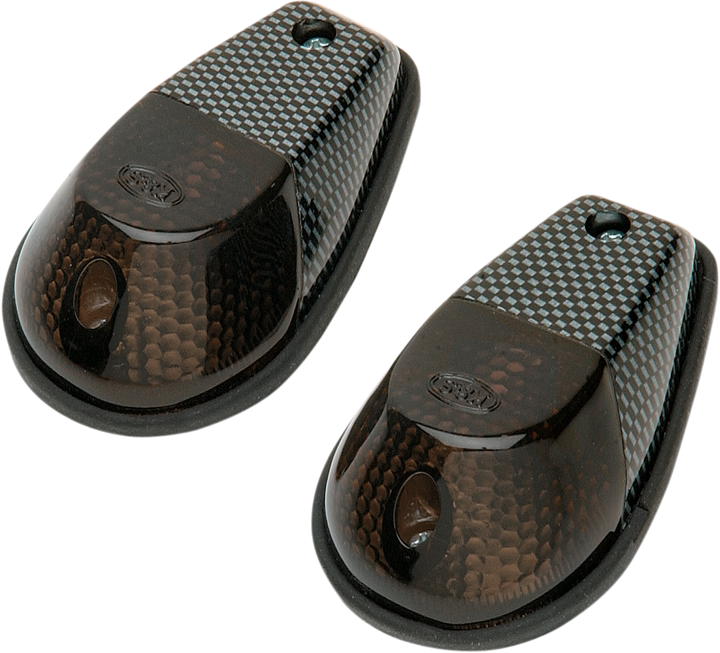 K&S Technologies Flush Mount Marker Lights - Carbon/Smoke 25-8026