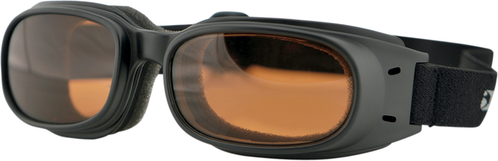 Bobster Piston Goggle - Matte Black - Amber Lens BPIS01A