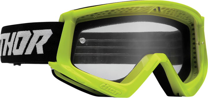 Thor Combat Goggle - Racer - Flo Acid/Black - Clear Lens 2601-2706