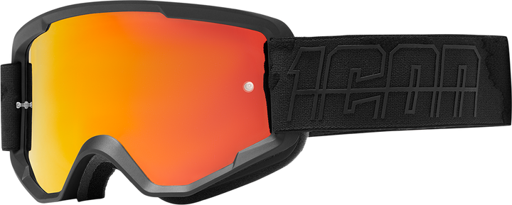 Icon Airflite Goggle - Black - Rst Red Lens 2601-3231