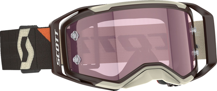 Scott Prospect 2.0 Amp Goggle - Deep Brown/Beige - Rose Lens 421469-7699352