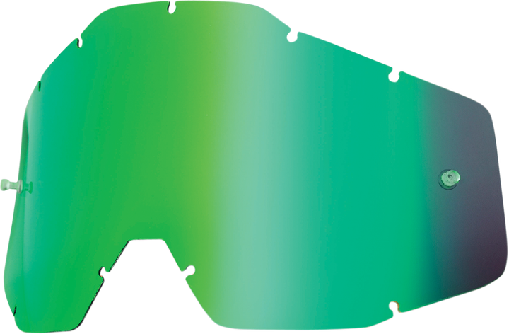 100% Accuri/Strata/Racecraft Lens - Green Mirror 51002-005-02