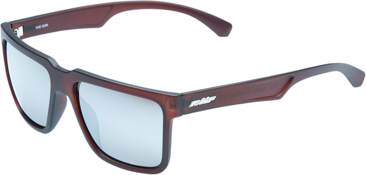 Fmf The Don Sunglasses - Matte Crystal Rootbeer - Silver Mirror Lens F-61506-252-01