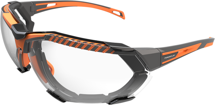 Forceflex Ff4 Sunglasses - Foam - Gray/Orange - Clear Lens FF4-04054-041