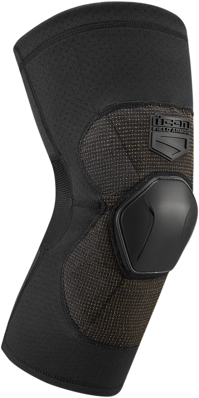 Icon Field Armor Compression Knee Guards - Black - Medium 2704-0501