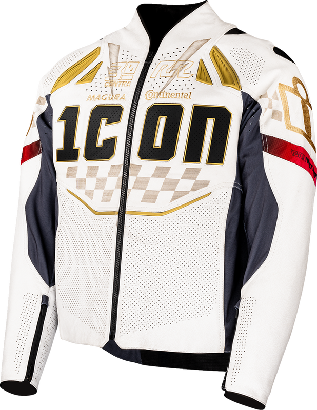 Icon Contra3 Rizz Rizz Jacket - White - Large 2810-4302