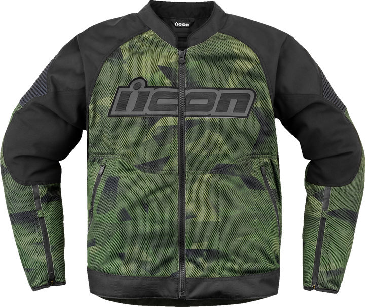 Icon Overlord3 Mesh Camo Jacket - Green - Large 2820-6707