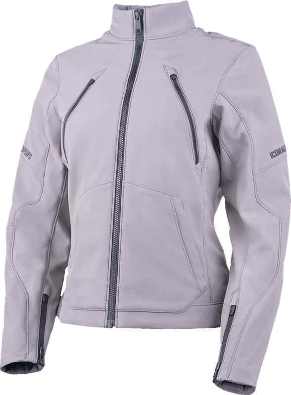 Icon Women'S Merc3 Jacket - Gray - Large 2822-1919