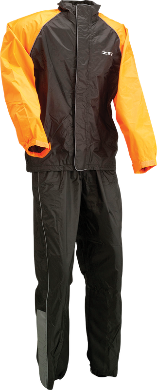 Z1R 2-Piece Rainsuit - Black/Orange - 3Xl 2851-0534