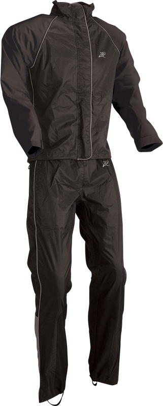 Z1R Women'S 2-Piece Rainsuit - Black - Xl 2853-0031