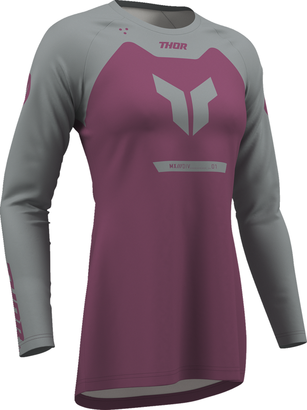 Thor Women'S Ridemode Menace Jersey - Purple/Gray - Medium 2911-0379