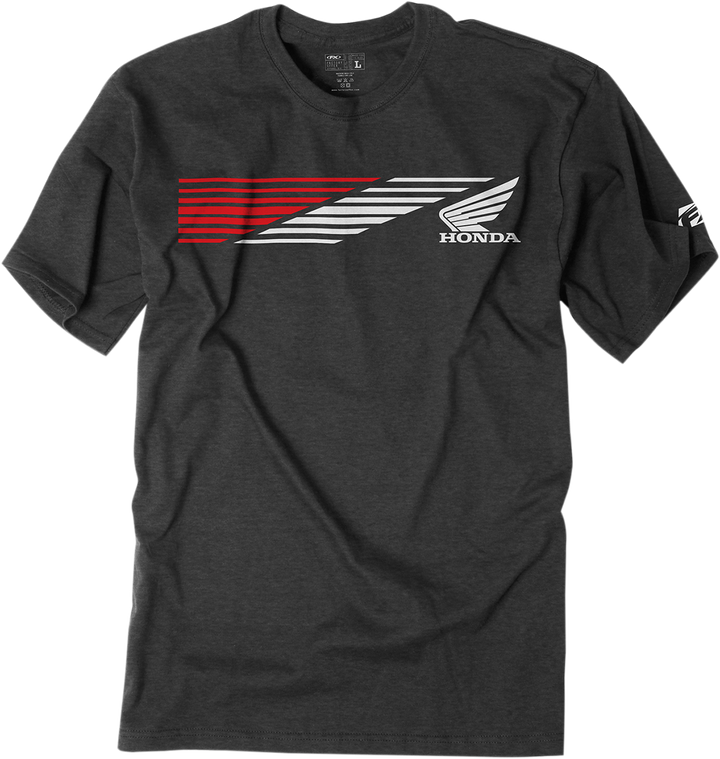 Factory Effex Honda Speed T-Shirt - Heather Charcoal - Medium 19-87302