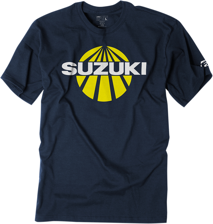 Factory Effex Suzuki Sun T-Shirt - Navy - Large 19-87404