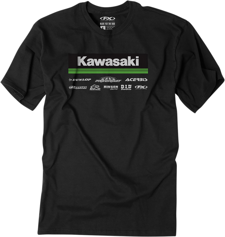 Factory Effex Kawasaki 21 Racewear T-Shirt - Black - 2Xl 24-87128