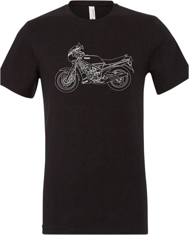 Yamaha Apparel Yamaha Rz350 T-Shirt - Black - Small NP21S-M1973-S