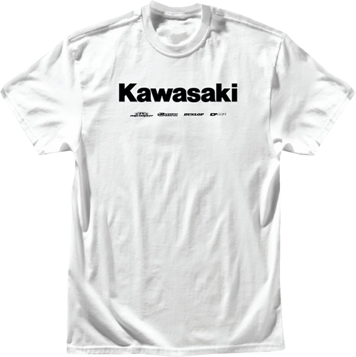 D'Cor Visuals Kawasaki Racing T-Shirt - White - 2Xl 80-120-5