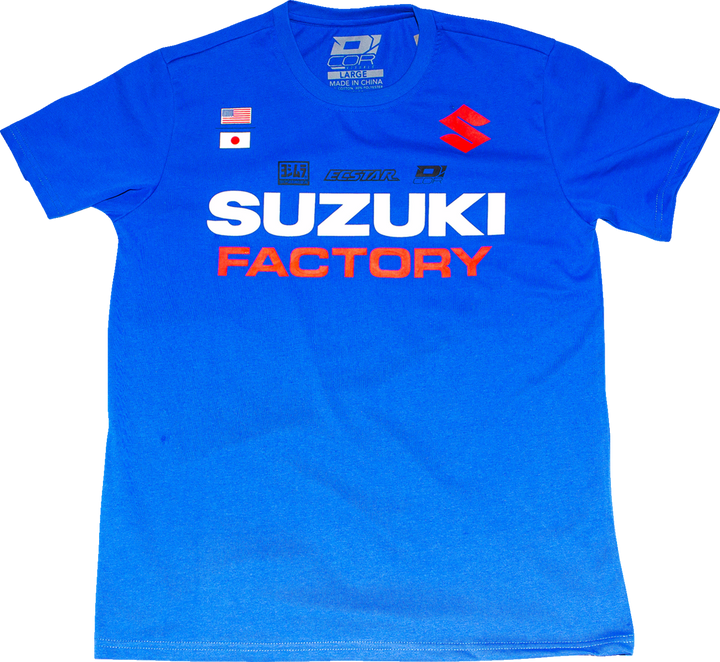 D'Cor Visuals Suzuki Factory T-Shirt - Blue - 2Xl 80-128-5