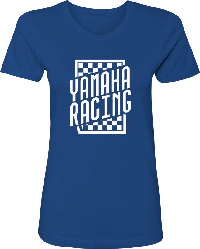 Yamaha Apparel Women'S Yamaha Racing Check T-Shirt - Blue - 2Xl NP21S-L3112-2X
