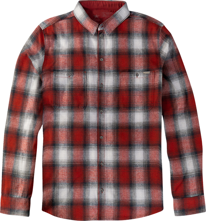 American Biker American Biker Mr Piston Flannel Shirt - Red - 4Xl ABBPISTON27ST61RD4R