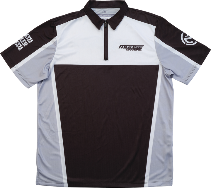 Moose Offroad Moose Pit Shirt - Black/Gray/White - Small MRS01DS01BKWHSR