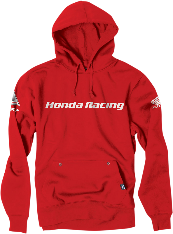Factory Effex Honda Racing Pullover Hoodie - Red - Large 16-88372