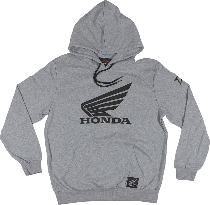 D'Cor Visuals Honda Wing Sweatshirt - Gray - Medium 85-204-2