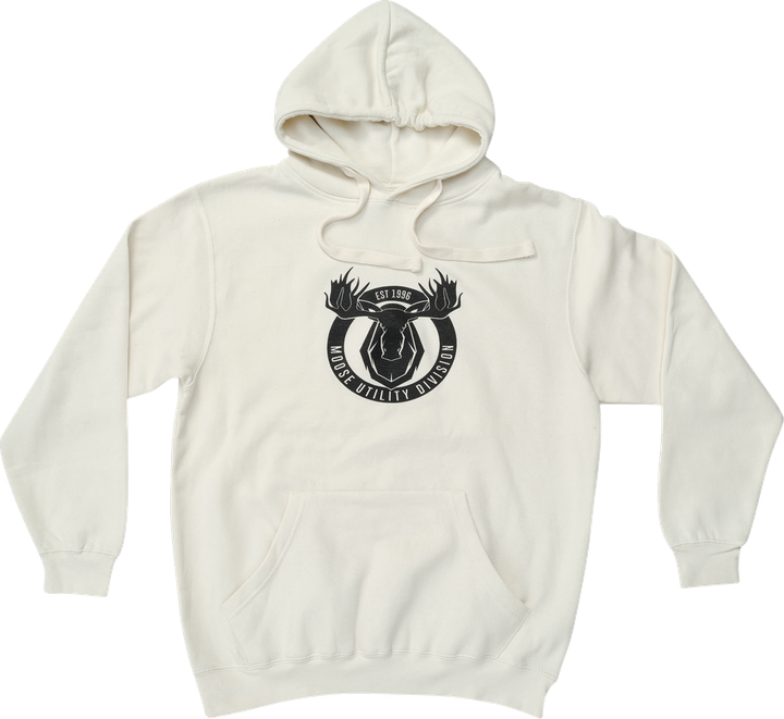 Moose Offroad Mud Badge Hoodie - Natural - Small 3050-6959