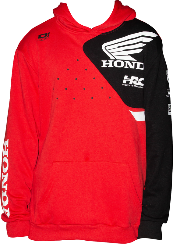 D'Cor Visuals Honda Team2 Sweatshirt - Red - 2Xl 85-219-5