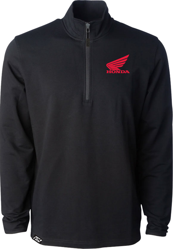 Factory Effex Honda Performance Quarter-Zip Sweatshirt - Black - Large 29-85324