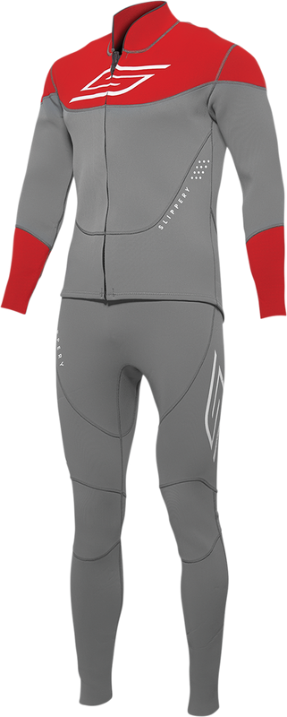 Slippery Breaker Wetsuit And Jacket - Charcoal/Red - Xl 3201-0285