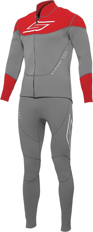 Slippery Breaker Wetsuit And Jacket - Charcoal/Red - Xl 3201-0285