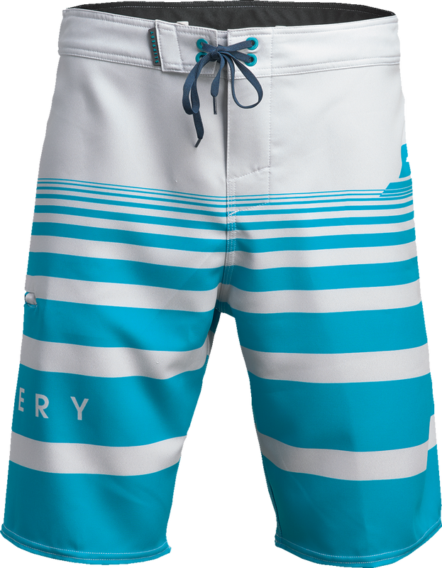 Slippery Glide Board Shorts - Gray/Aqua - Us 34 3230-0244