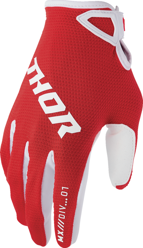 Thor Ridemode Static Gloves - Red - Large 3330-8340