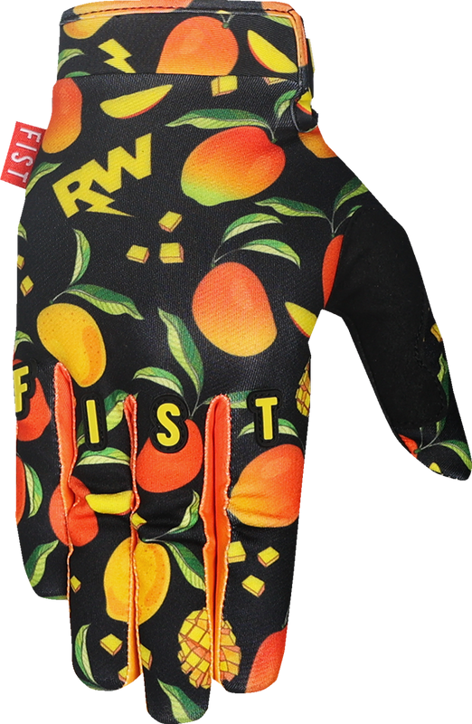 Fist Handwear Youth Strapped R-Willy Red Label Mango Madness Gloves - Small F-GSY-01521-S