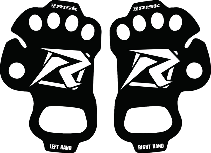Risk Racing Ultra Thin Palm Protectors - Black - Small/Medium 12697