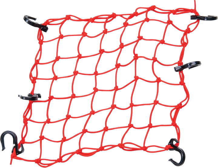Powertye Mfg. Adjustable Cargo Net - Red 50151