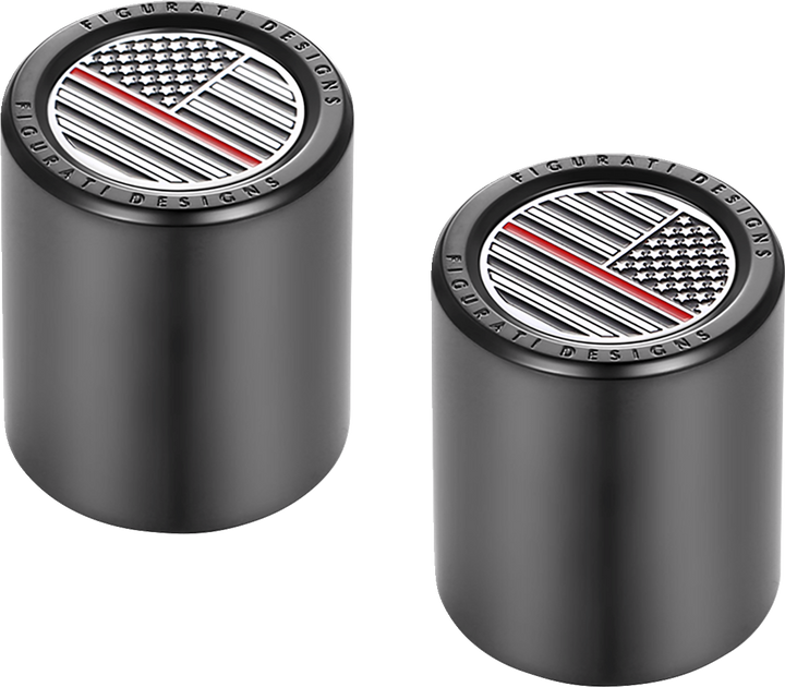 Figurati Designs Docking Covers - American Flag - Contrast Cut - Black FD75-DC-2730-BK