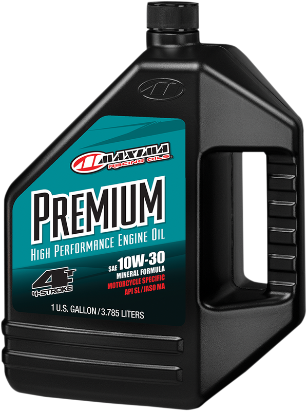 Maxima Racing Oil Premium High Performance Mineral 4T Engine Oil - 10W-30 - 1 Us Gallon 30-209128