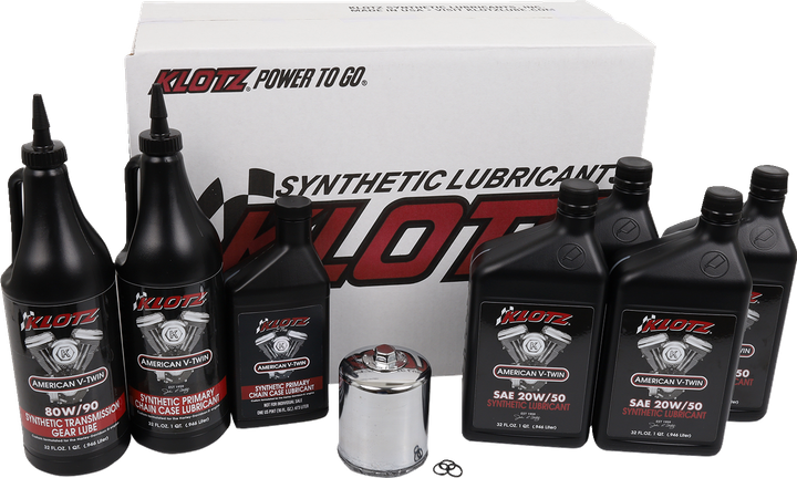 Klotz Oil Premium Oil Change Kit - Twin Cam/M8 KH-100
