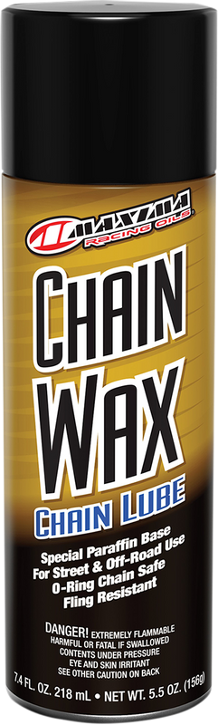 Maxima Racing Oil Chain Wax Lube - 5.5 Oz. Net Wt. - Aerosol 74908
